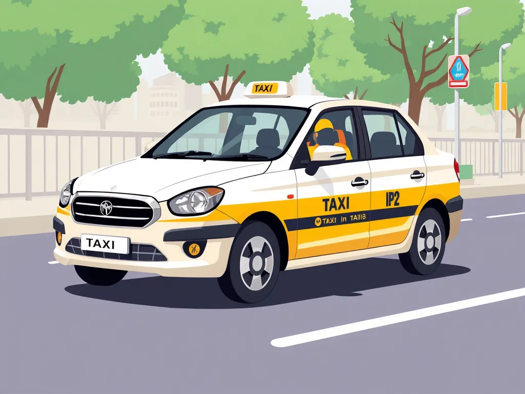 Taxi Services Illustration